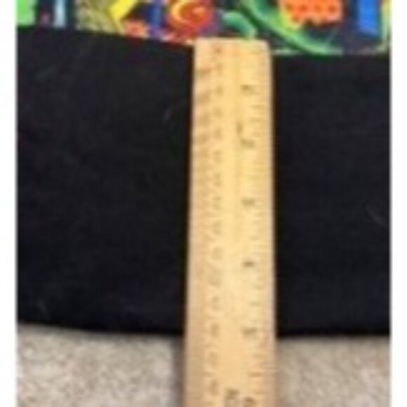 LAS VEGAS THEMED MULTICOLOR TOTE BAG WITH ZIPPER CLOSURE & BLACK STRAPS - Picture 6 of 7